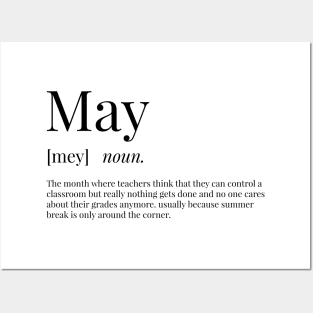 May Definition Posters and Art